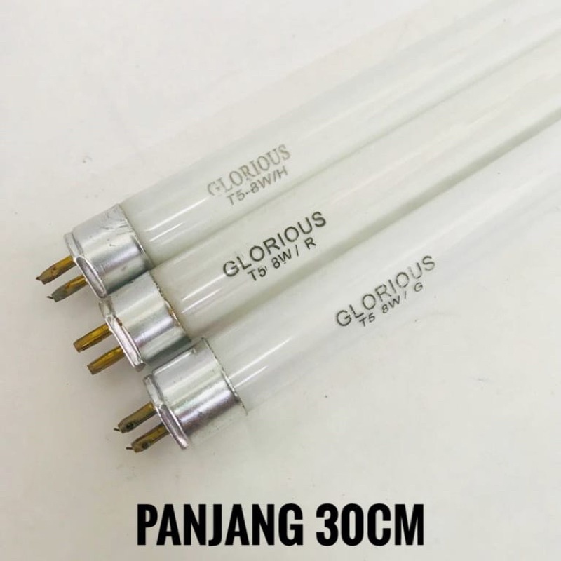 LAMPU NEON T5 REFILL 8W PANJANG 30 CM GLORIOUS