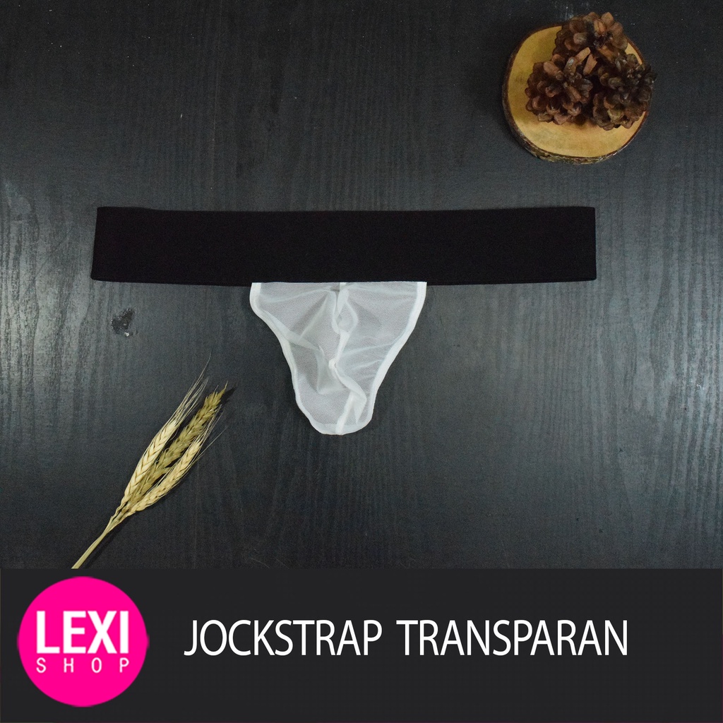 Jockstrap Pria Transparan Sexy Thong
