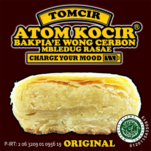 

Kue Tomcir Original Kacang Hijau Bakpia Cirebon 1 Kotak isi 5