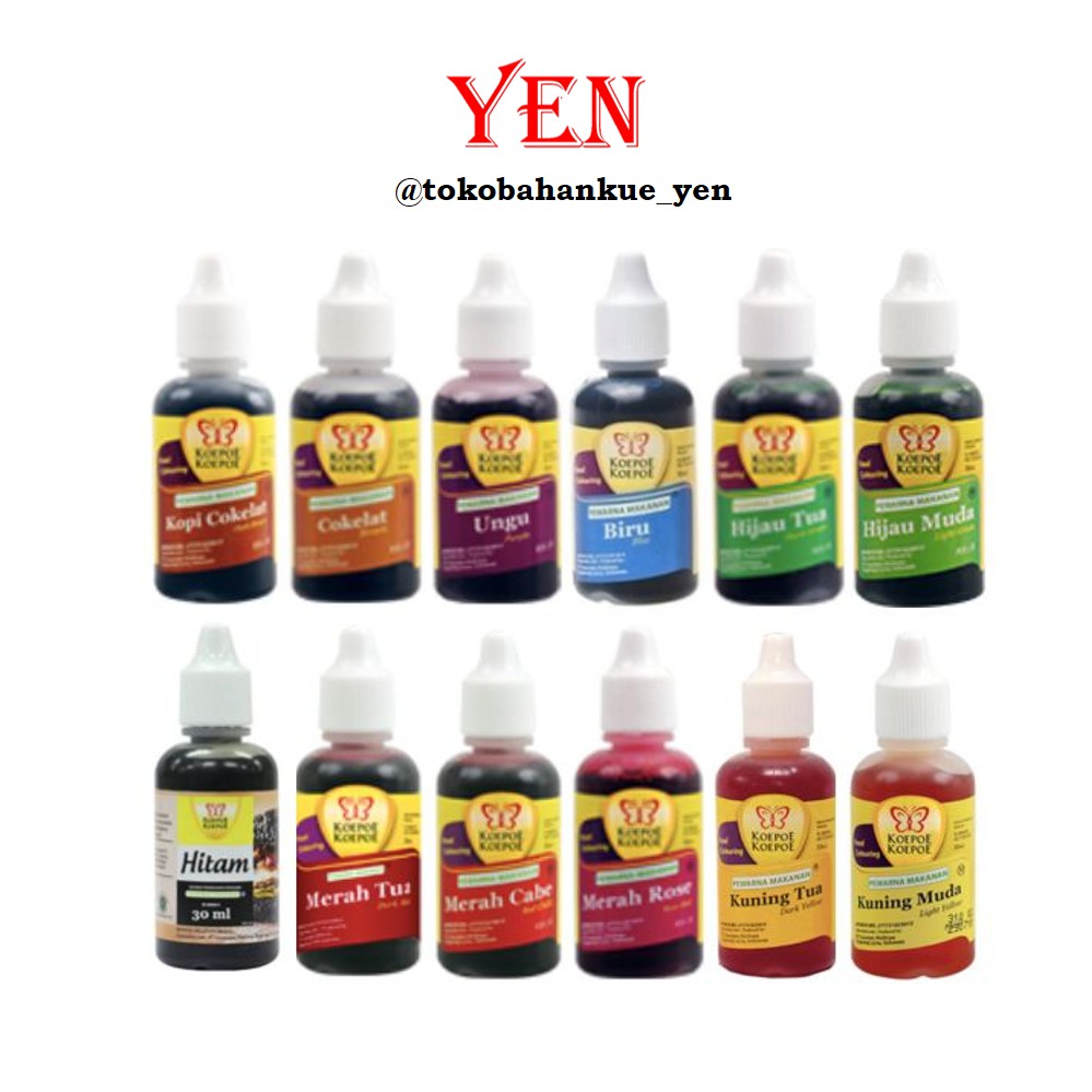 

Koepoe Koepoe (Kupu Kupu) Pewarna Makanan 30ml