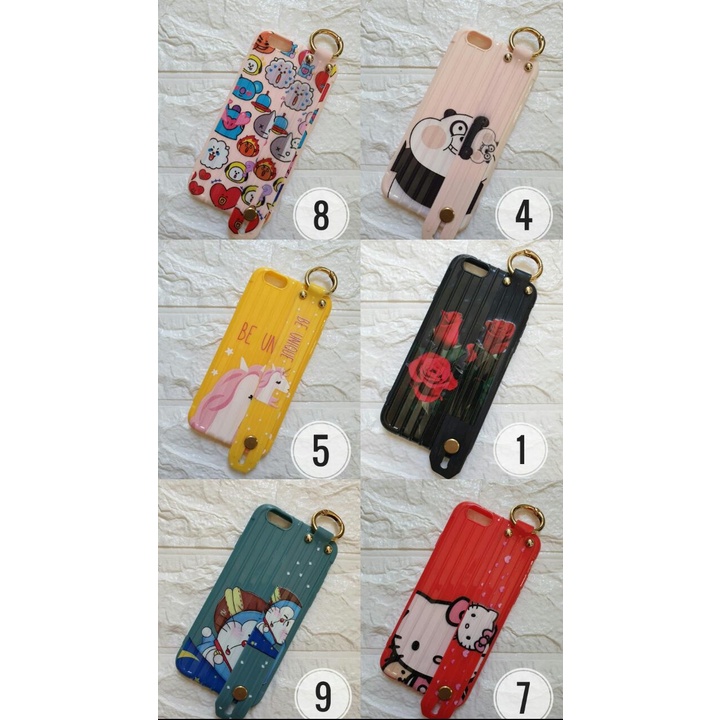 CASE KOREAN HOLDER/GANTUNG/MOTIF LUCU/ KARTUN/BTS REDMI NOTE 4X/REDMI NOTE 8 PRO
