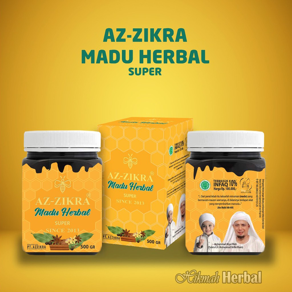 

Madu Azzikra Asli Madu Herbal Super Kemasan Terbaru