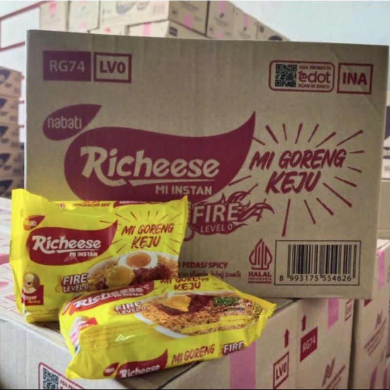 

mie richeese keju 1 dus isi 40 pcs level o fire nabati viral