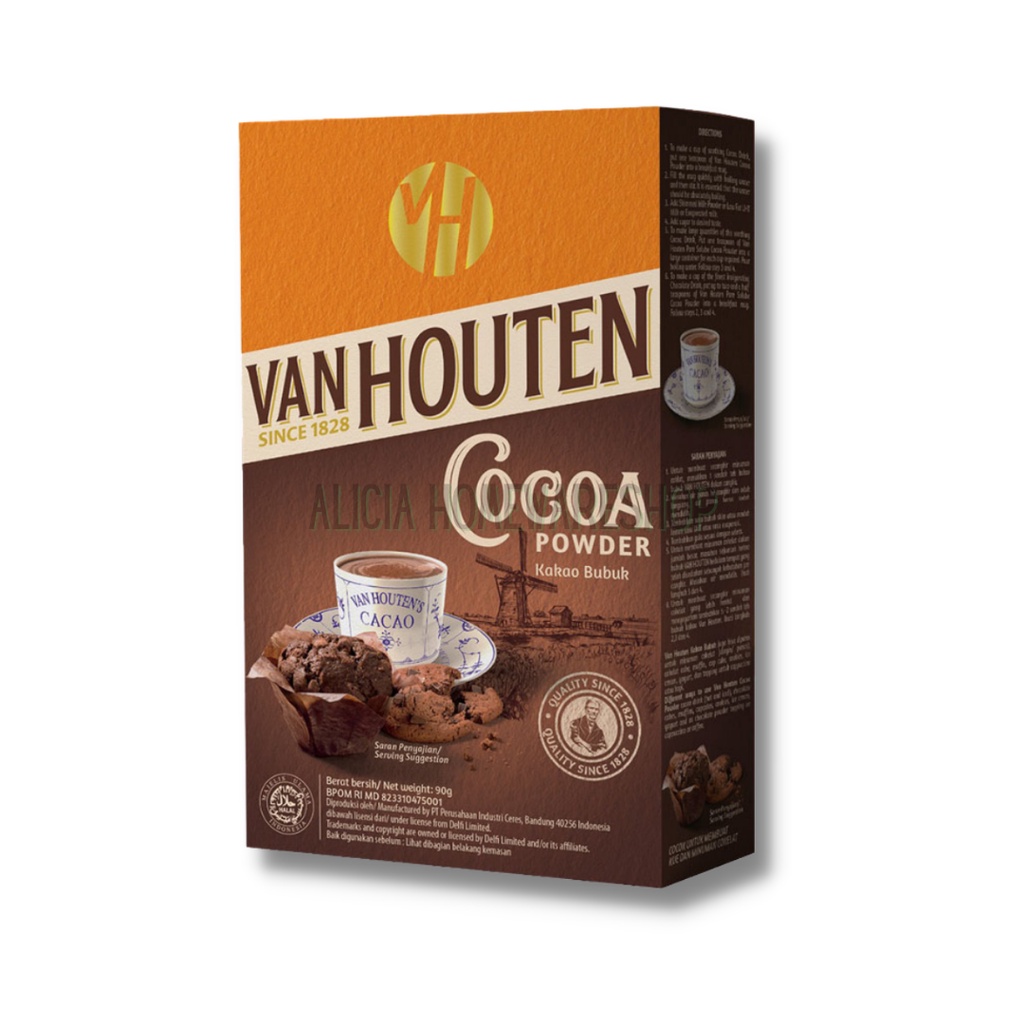 Coklat Bubuk / Cocoa Powder Van Houten kemasan 180 Gr