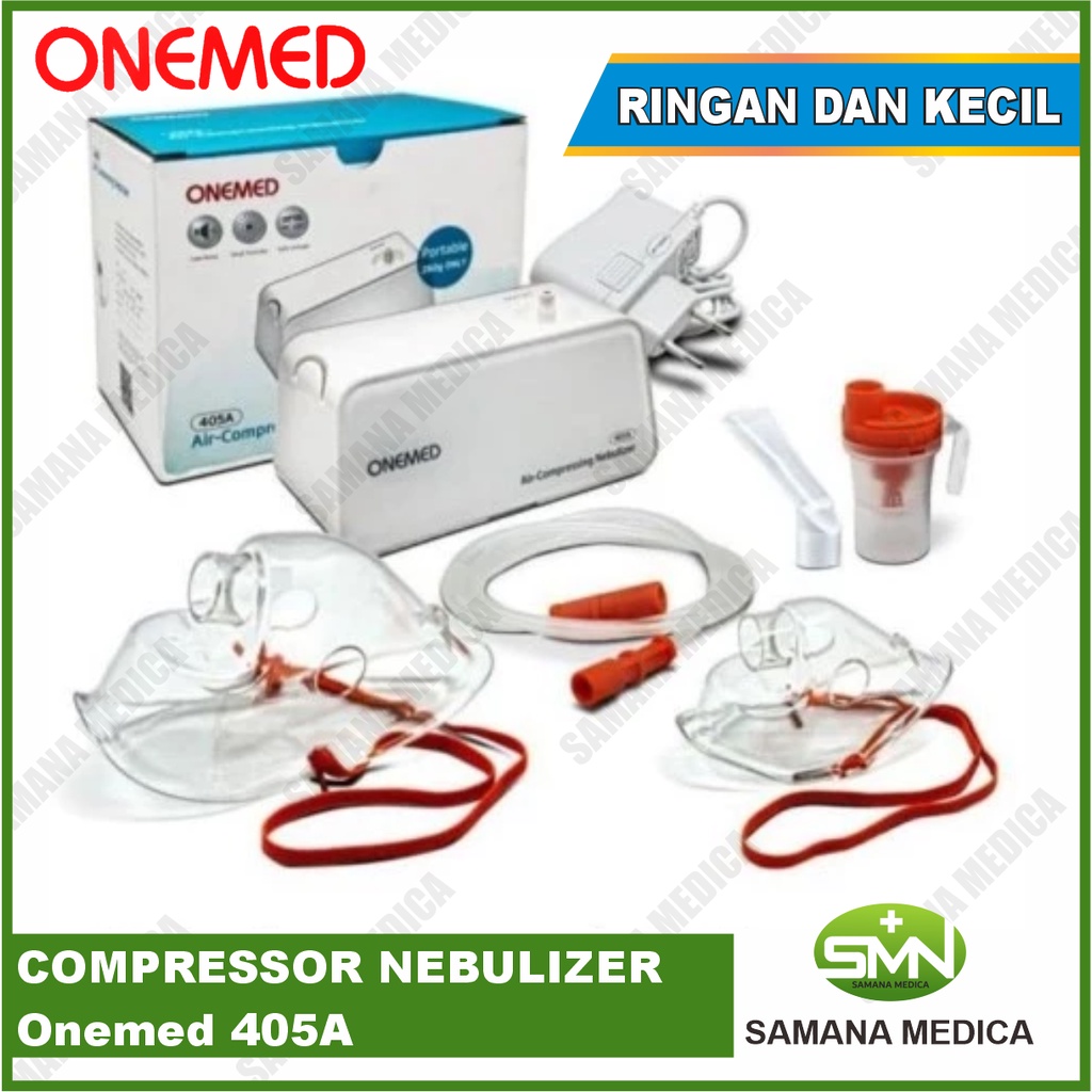 COMPRESSOR NEBULIZER 405A Onemed Portable Alat Terapi Pernafasan