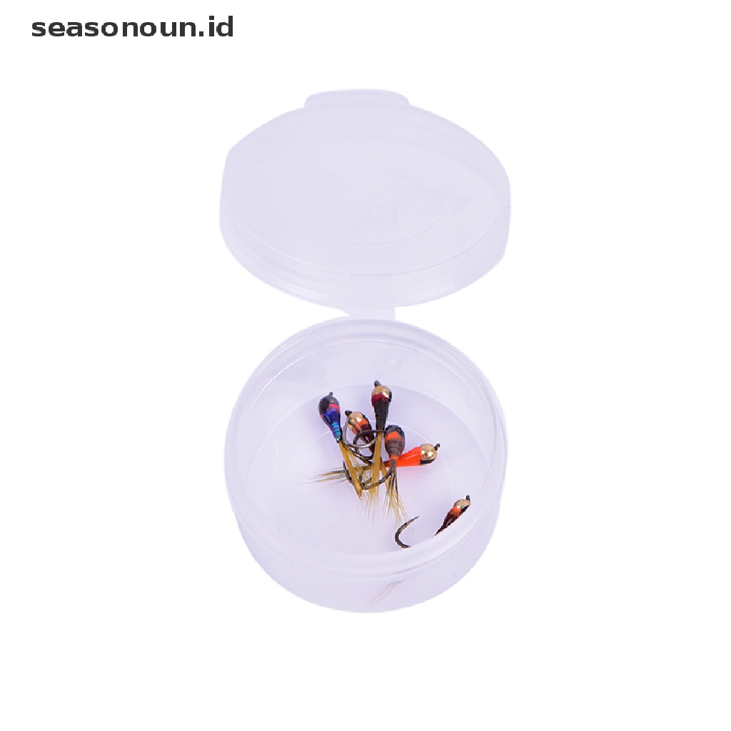 (seasonoun) 6pcs Umpan Pancing Ikan Trout Tungsten Nymph