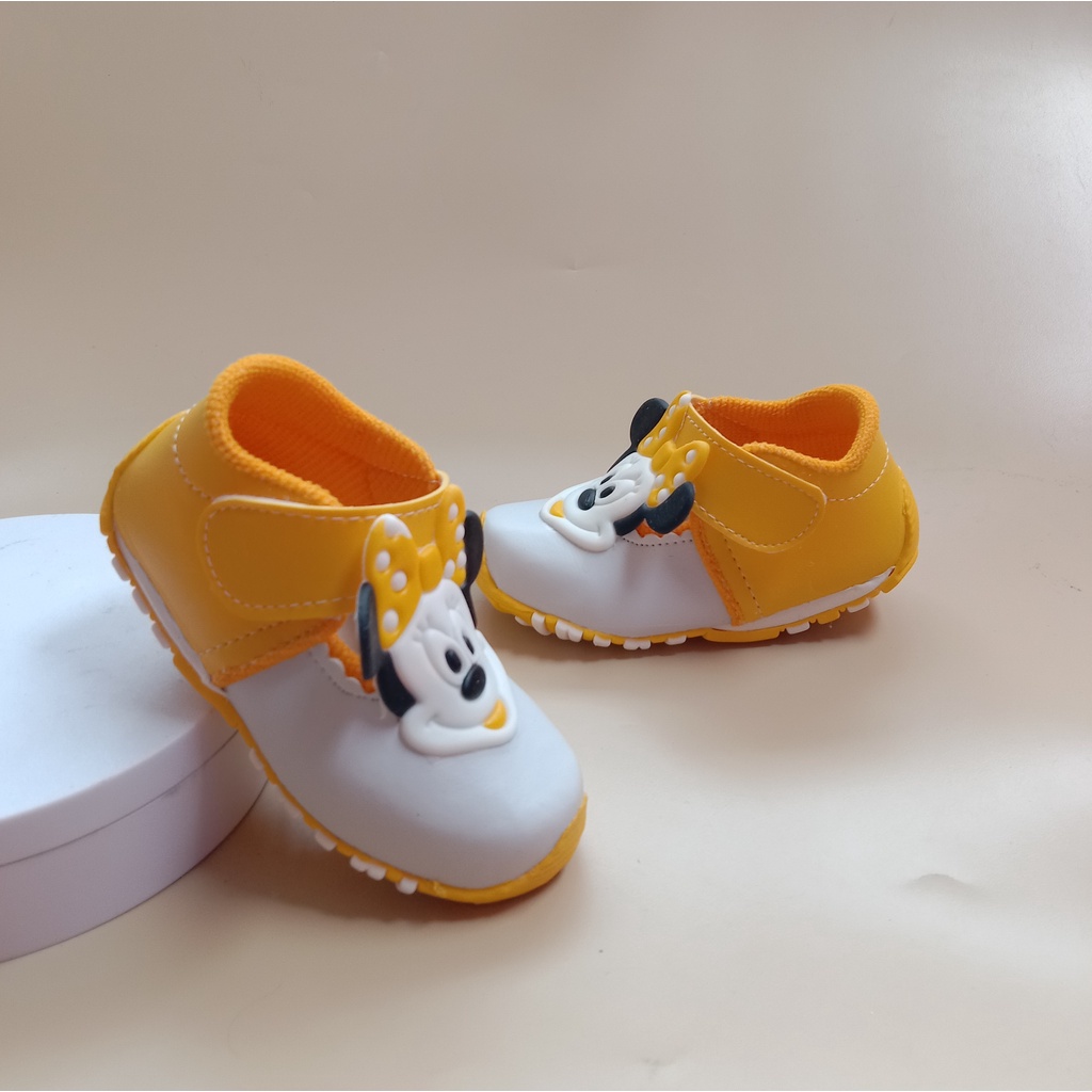 Sepatu anak bunyi bayi perempuan usia 1-3 tahun/sepatu balita murah-mickey2