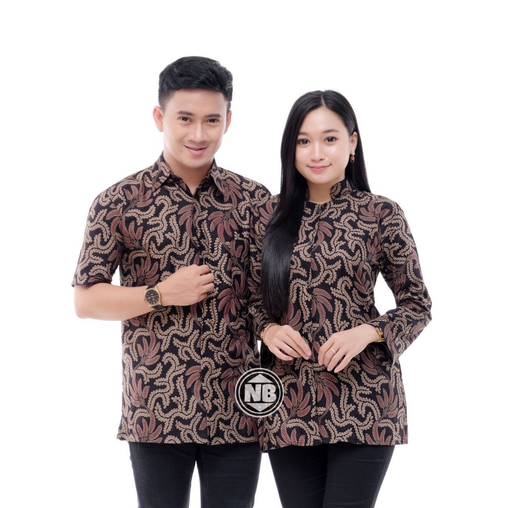 Couple Batik baju pria wanita batik seragam kantor batik pesta M L XL XXL baju modis seragam batik