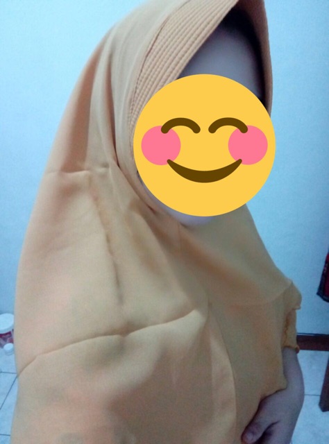 Jilbab kerudung bergo instan pinguin penguin JUMBO antem mini 2 layer bahan SIFON KHIMAR GROSIR