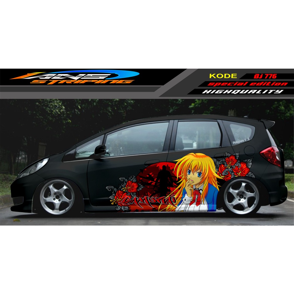 STIKER MOBIL JAZZ BRIO AVANZA SIGRA YARIS / STIKER VARIASI MOBIL / MODIF STICKER MOBIL