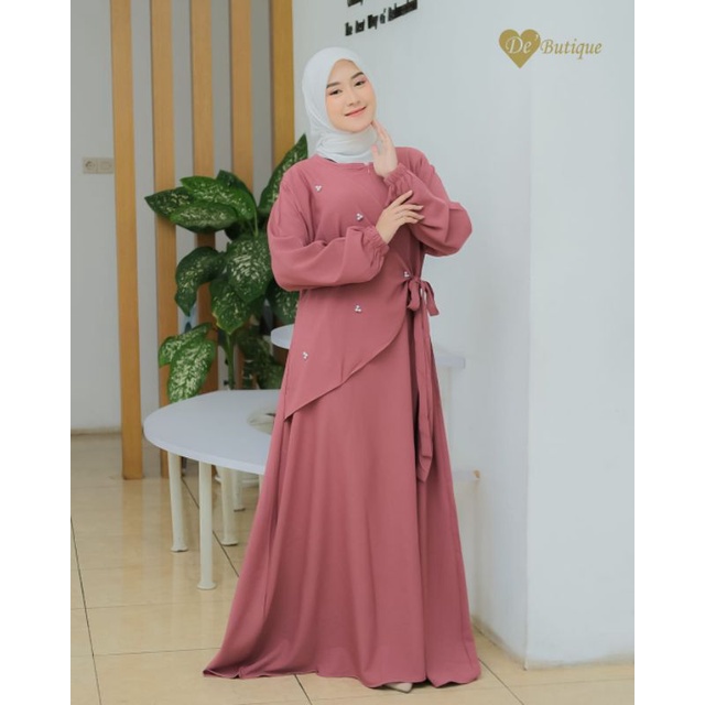 CHAYRA DRESS ORIGINAL DE BUTIQUE/GAMIS ITY CREP TERBARU