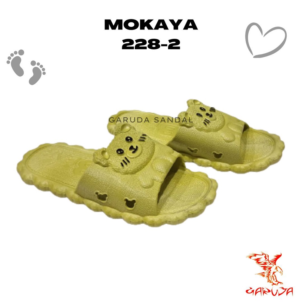 Sandal Selop Wanita MOKAYA 228-2 motif BERUANG Lucu