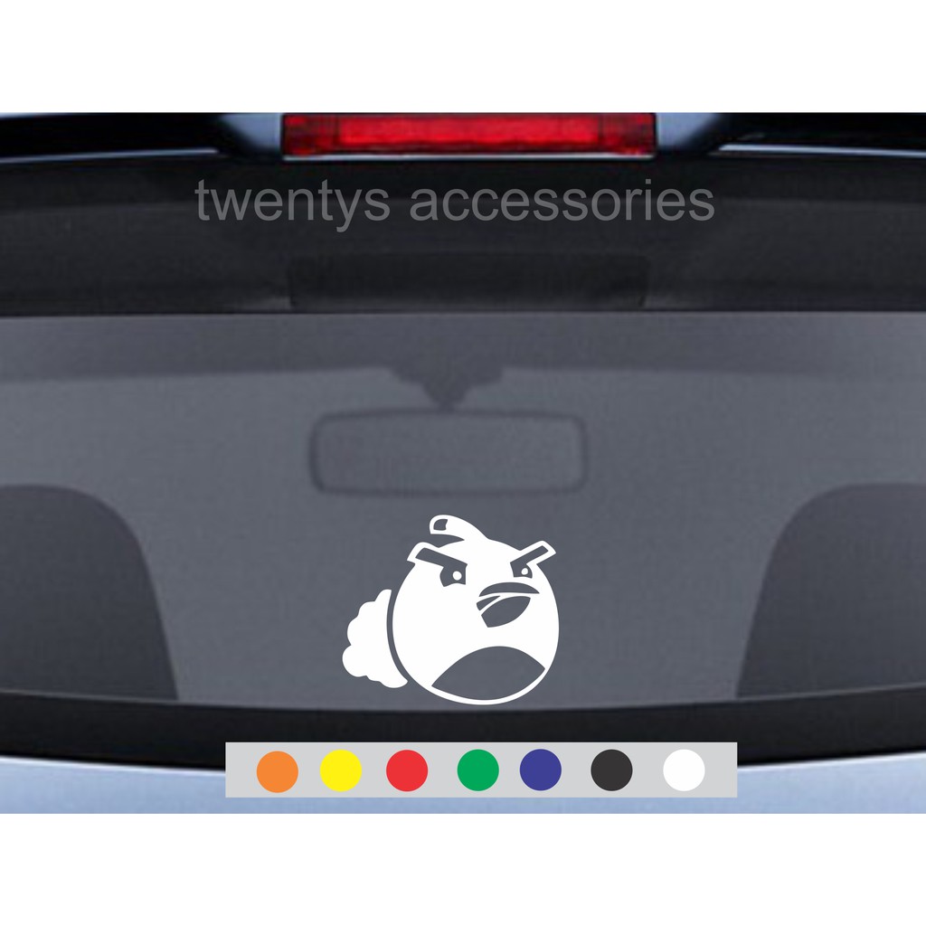 stiker kaca mobil sticker angry bird stiker cutting