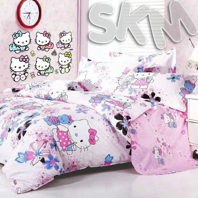 WALL STIKER STICKER DINDING WALLSTICKER HELLO KITTY BABY HK PINK RUANG TIDUR ANAK CEWEK PREMPUAN