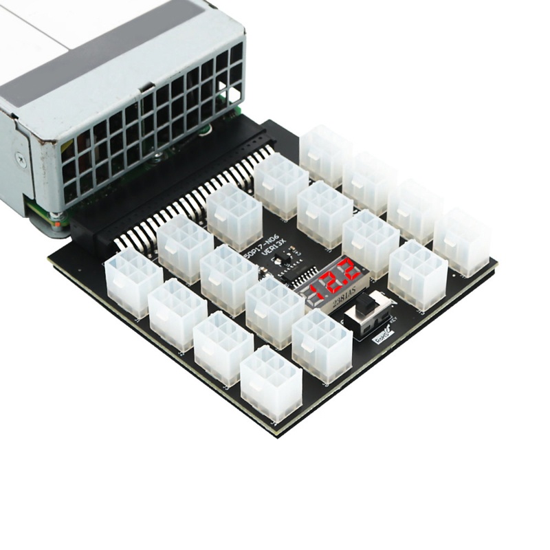 Btsg Breakout Board Untuk Ming Riser Power GPU PSU Module Server Card 50Pin Ke 17x 6Pin