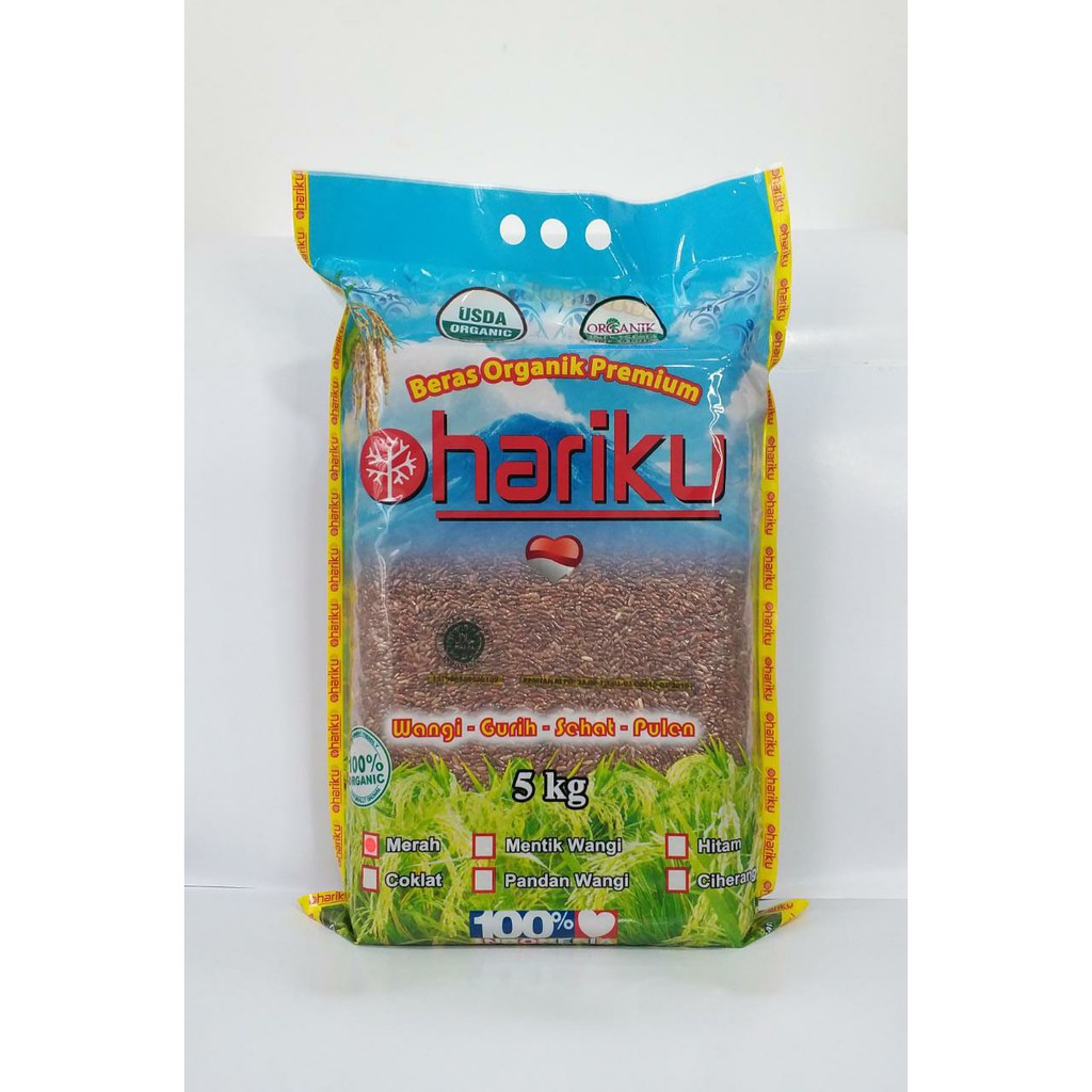 

Hariku, Organic Red Rice 5kg (Beras Merah Organik)-Jkut