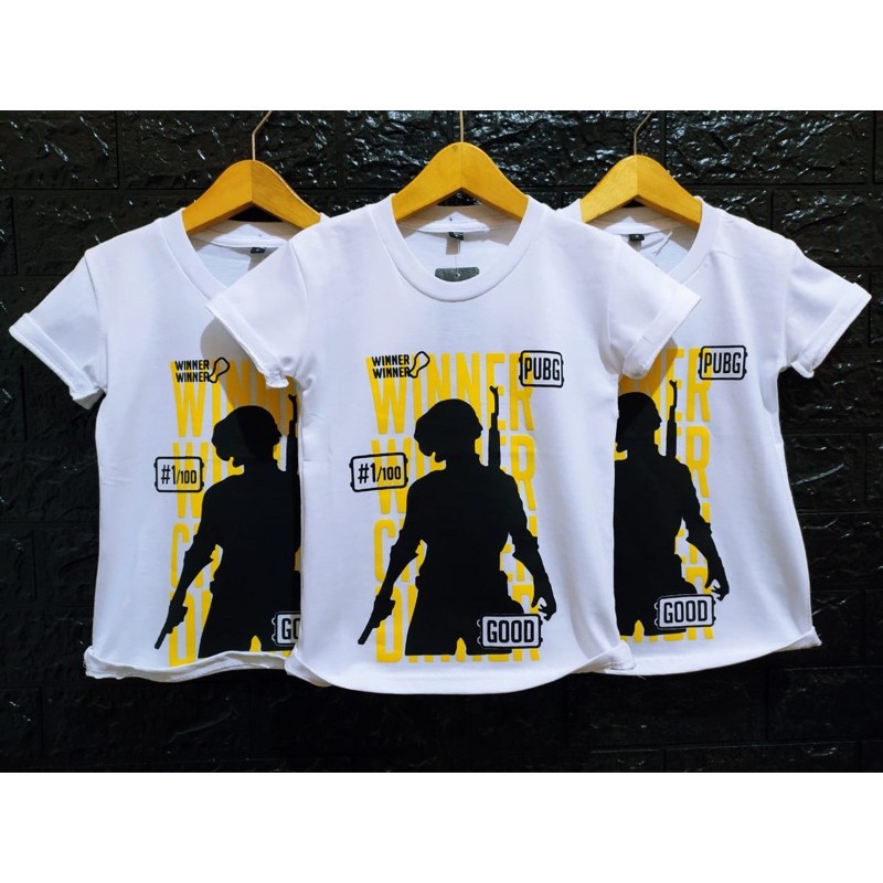 TERMURAH BAJU KAOS ANAK DISTRO PUBG Putih