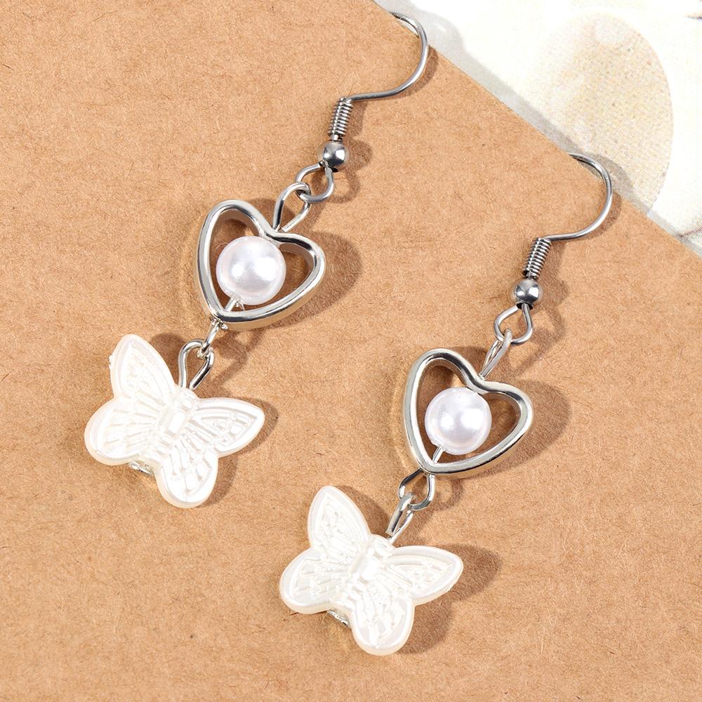 R-flower Drop Earrings Fashion Perhiasan Hati Berongga Keluar