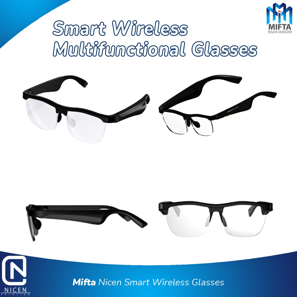 NICEN SMART SUNGLASSES WIRELESS BLUETOOTH STEREO / KACAMATA PINTAR