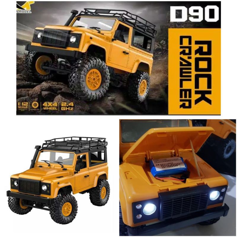 Mobil Remote Control MN90 Offroad 4x4 MN D90 RTR RC Car Skala 1/12