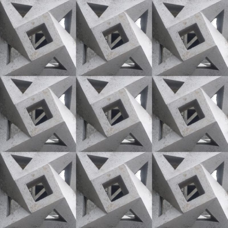 loster/ roster modern/ minimalis/ beton, kincir abu