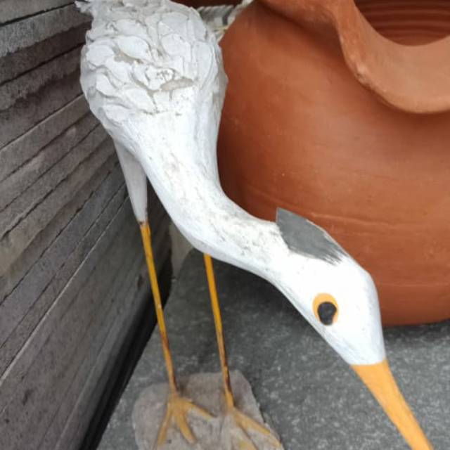 Patung Burung Unggas Bangau