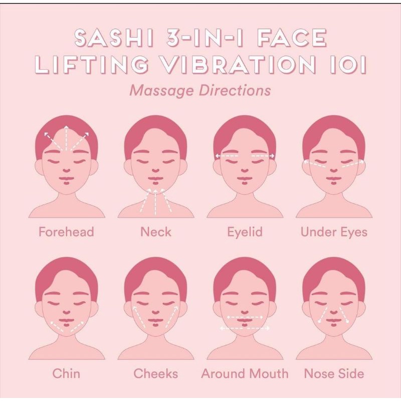 Sashi Seoul 3 in 1 Facial Lifting Vibrating tools