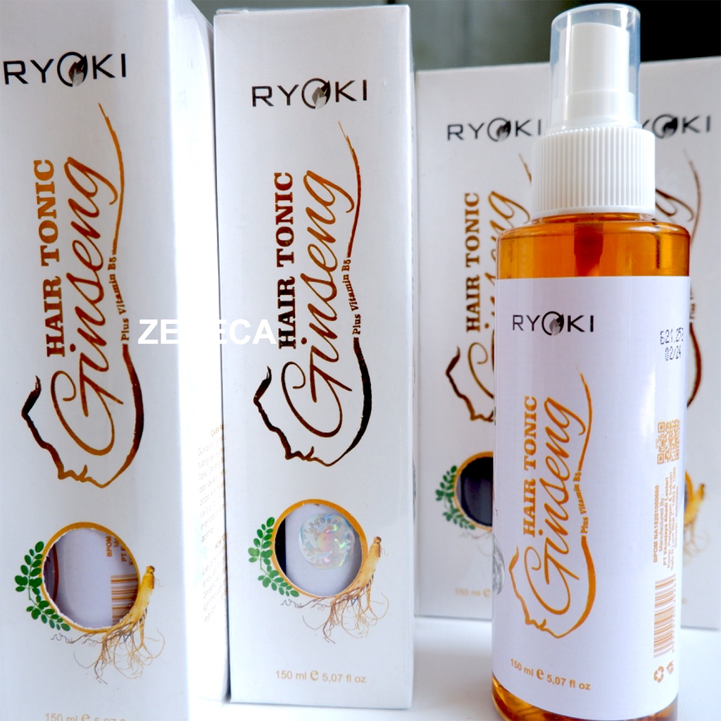 Ryoki Hair Tonic Gingseng Treatment Rambut Premium Original BPOM