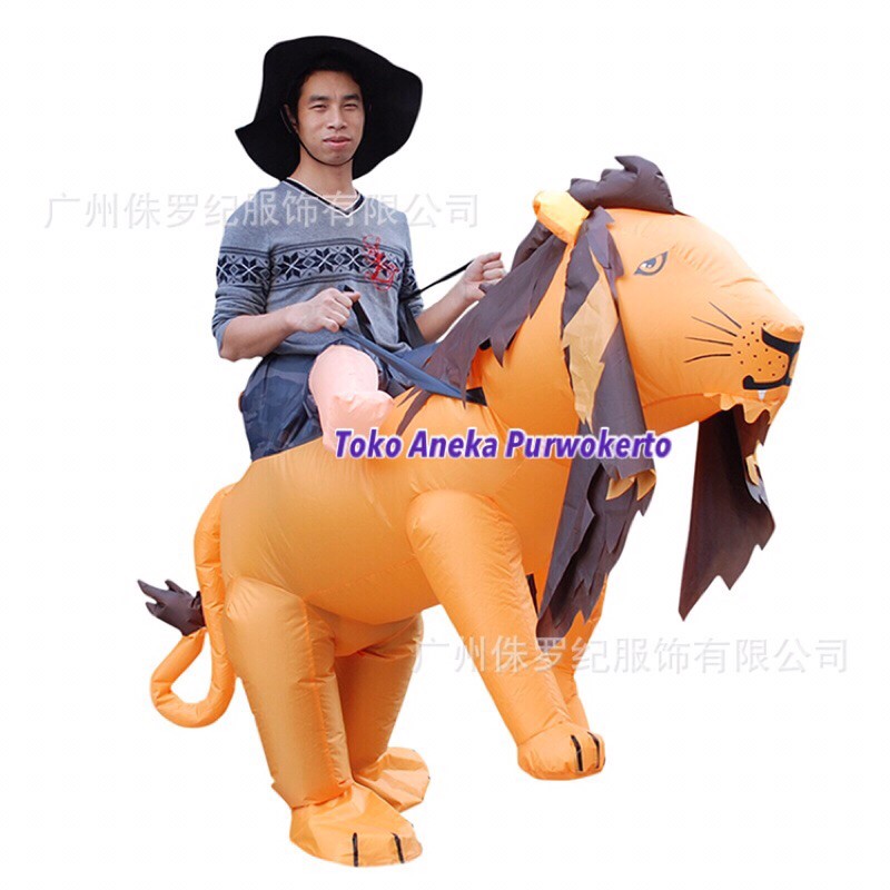 KOSTUM ANGIN SINGA DEWASA LUCU COSEPLAY BADUT DINO KARNAVAL FESTIVAL LUC HIBURAN PESTA MURAH UNIK