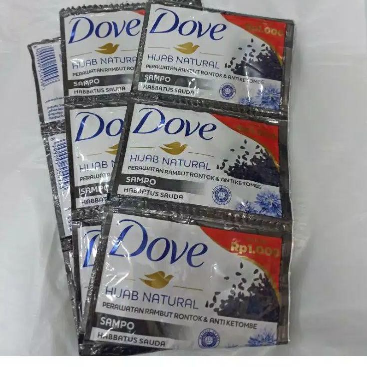 10.10 Dove Shampo Hijab Natural Habbatussauda 9ml×12pcs
