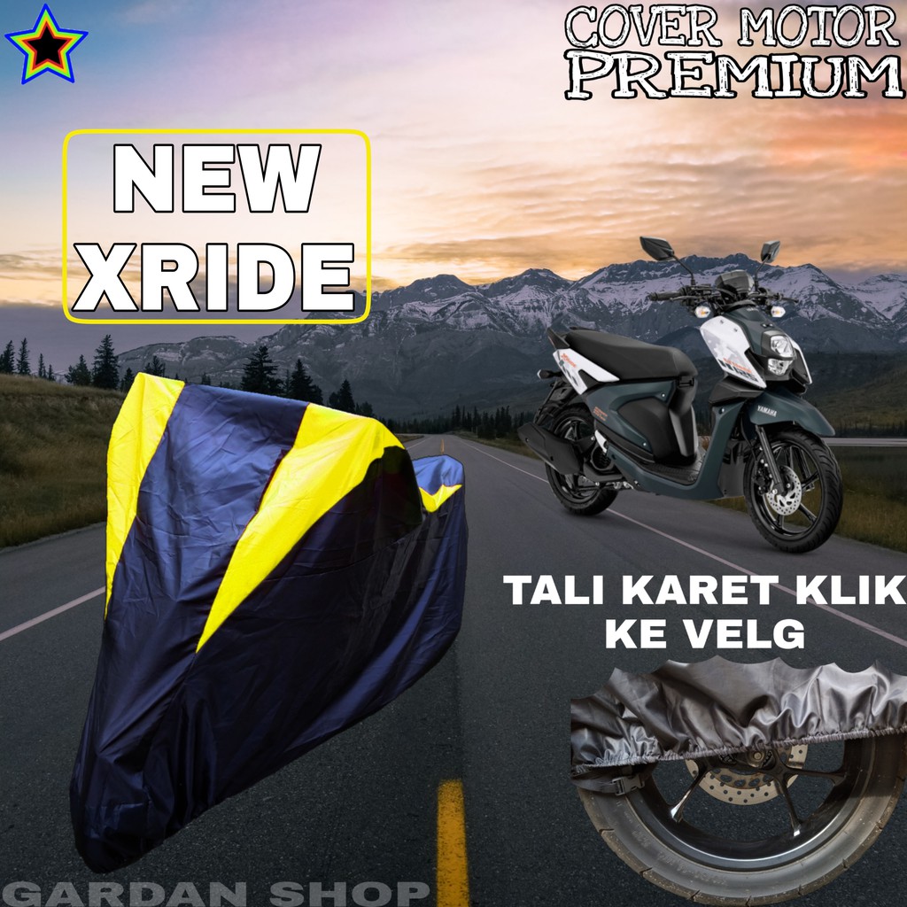 Sarung Motor NEW XRIDE Hitam Kuning Penutup Pelindung Motor Xride PREMIUM