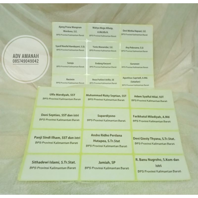 

Label Undangan/Stiker Undangan/Stiker Nama/Label Nama