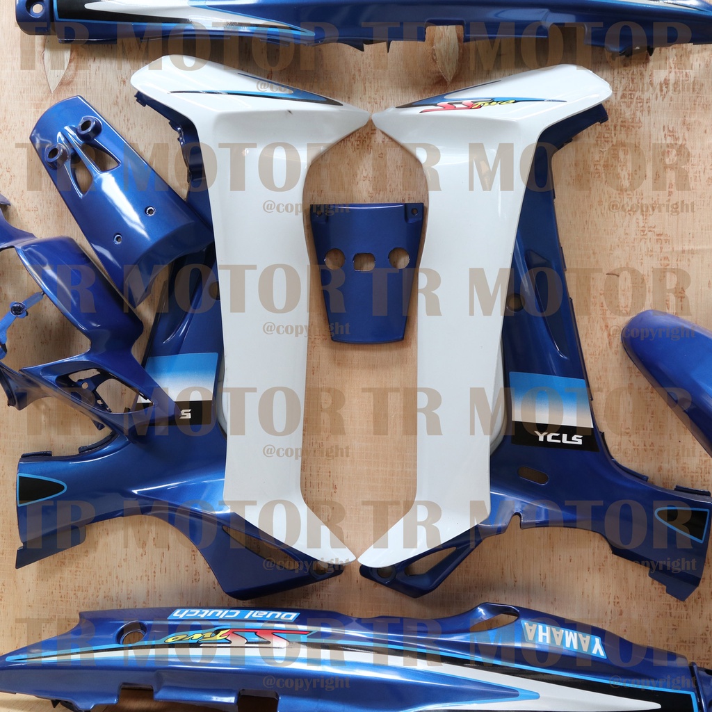 Cover Body Fizr F1zr SS Two Biru Full Set Halus Cover Bodi Yamaha Fiz r