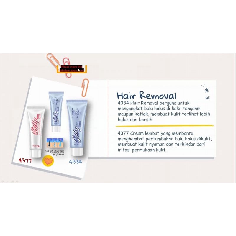 silky touch remover my way/perontok bulu