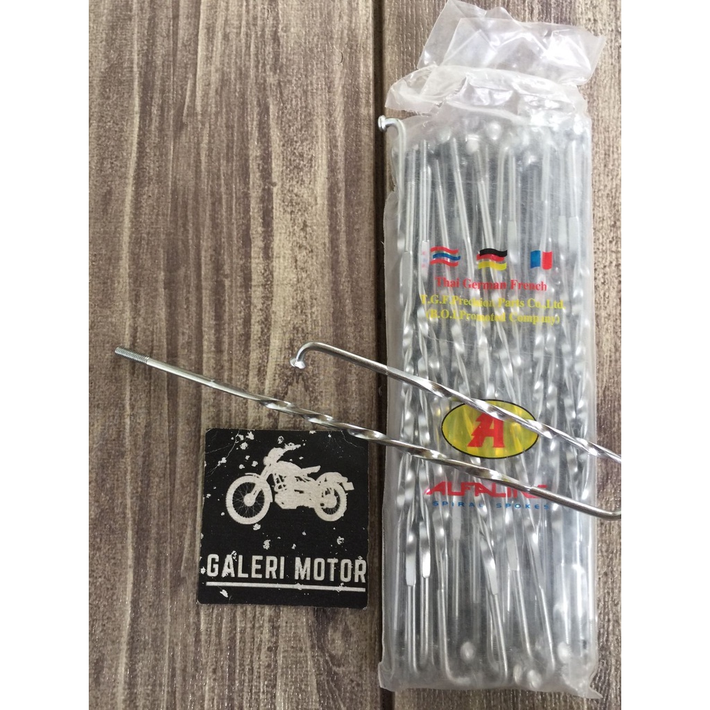 Ruji jari-jari Variasi untir crom UK 172 184 suji variasi ulir motor jari2 ulir motor