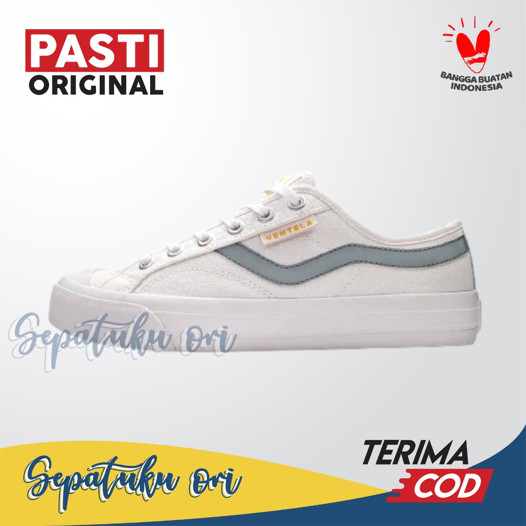 Sepatu Ventela New Public Low White Original | Sneakers Pria Wanita Ventella Vantela Public Original