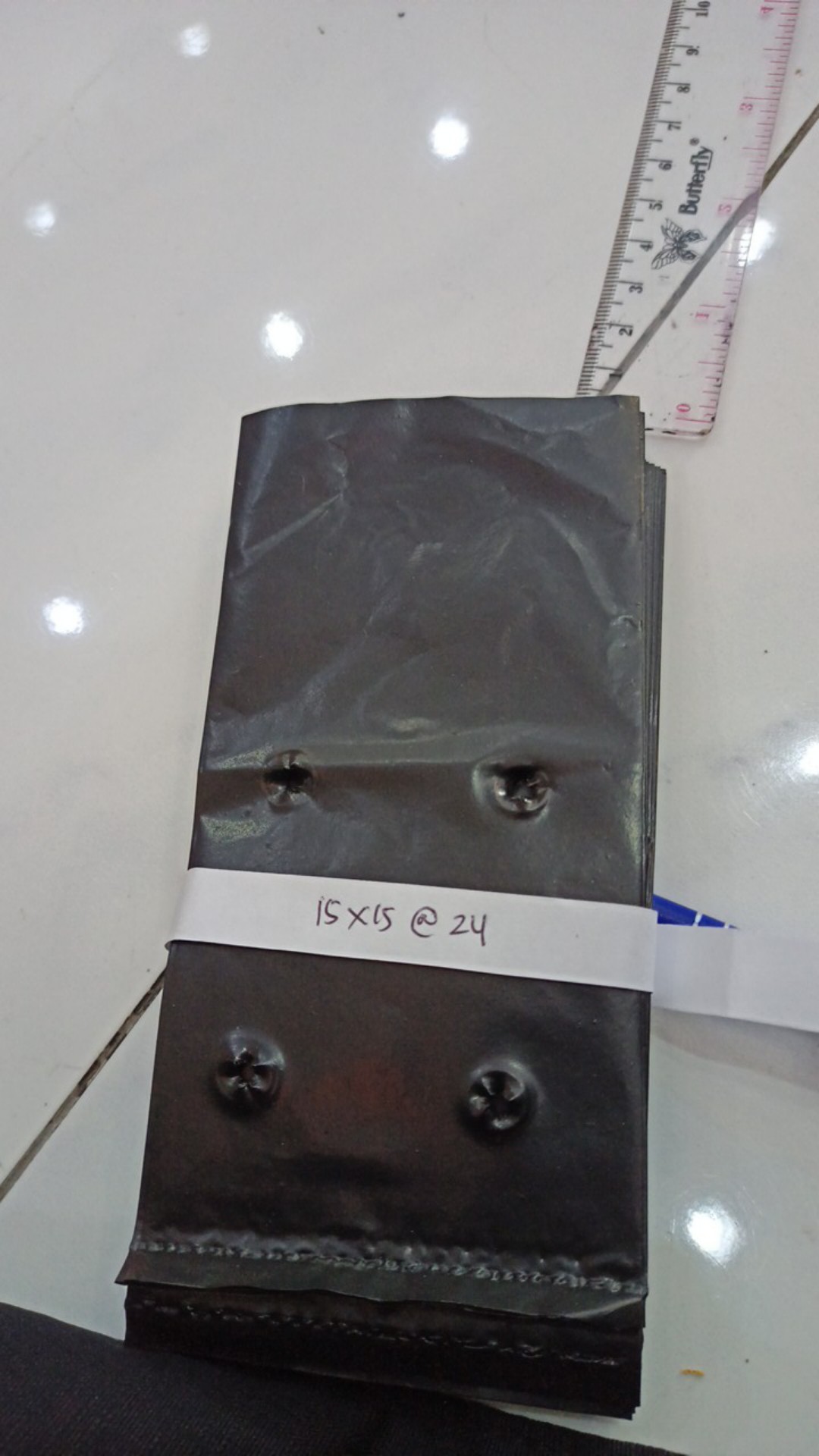 Polybag/ Polibek Tanaman Ukuran 25x25 (uk Lipat 25 Cmx 12,5 Cm) Per Lembar [min. Order 5 Lembar]