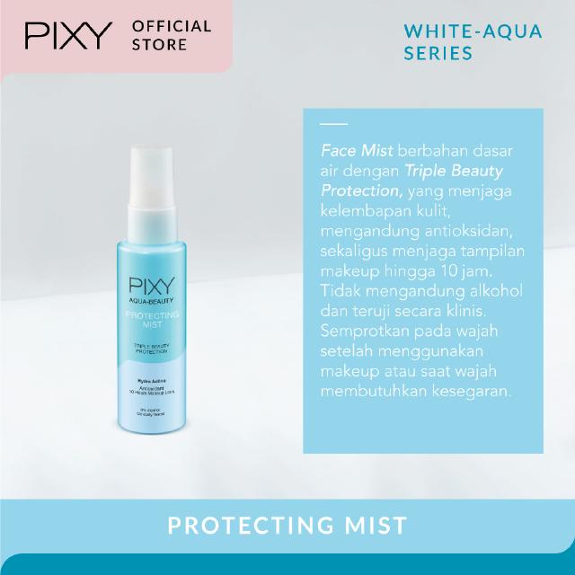 Ningrum - Pixy Aqua Beauty Protecting Mist Spray 60ml 100ml | Perawatan Pelembab Wajah Setting Spray 100% Ori Makeup Tahan Lama - 8027