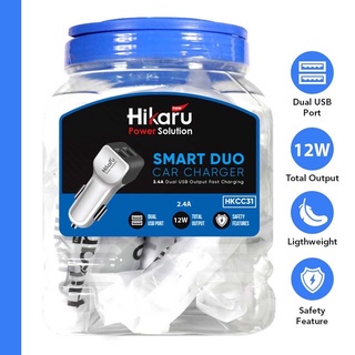 KEPALA SAVER HIKARU SMART DUO HKCC31 2.4A 12W DUAL PORT USB