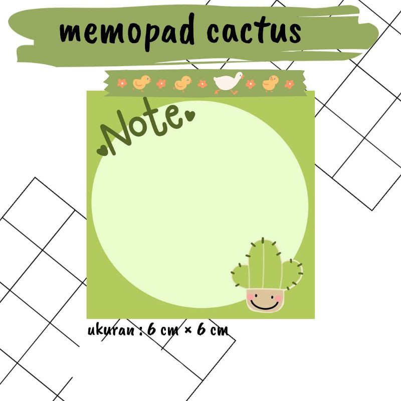 

Kaktus Memo (10 lembar)