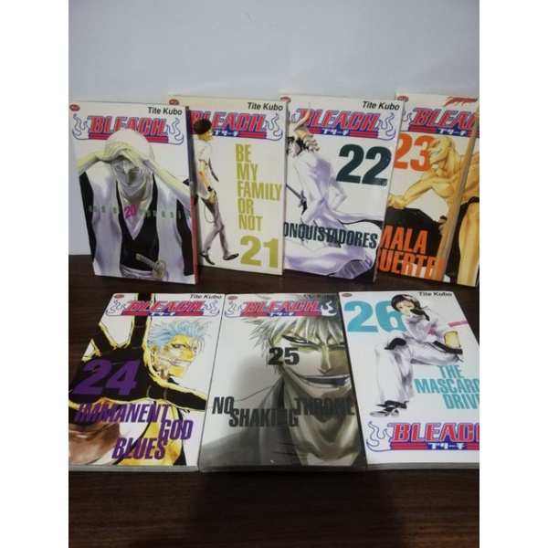 Bleach vol. 20 21,22,23,25, 26 komik manga bundle set