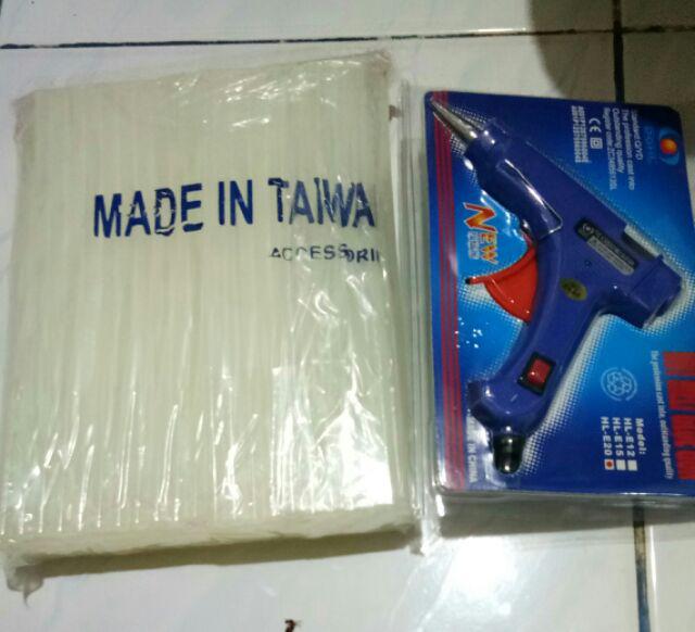 Glue Gun Lem Tembak 20w Ada Tombol On Off Kualitas Terbaik
