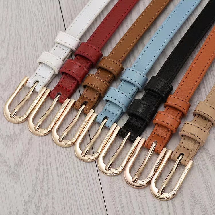 Ring Belt Ikat Pinggang Casual Wanita Polos Thin Tipis Fashion - Sabuk Kulit Casual Wanita /Wanita Sabuk