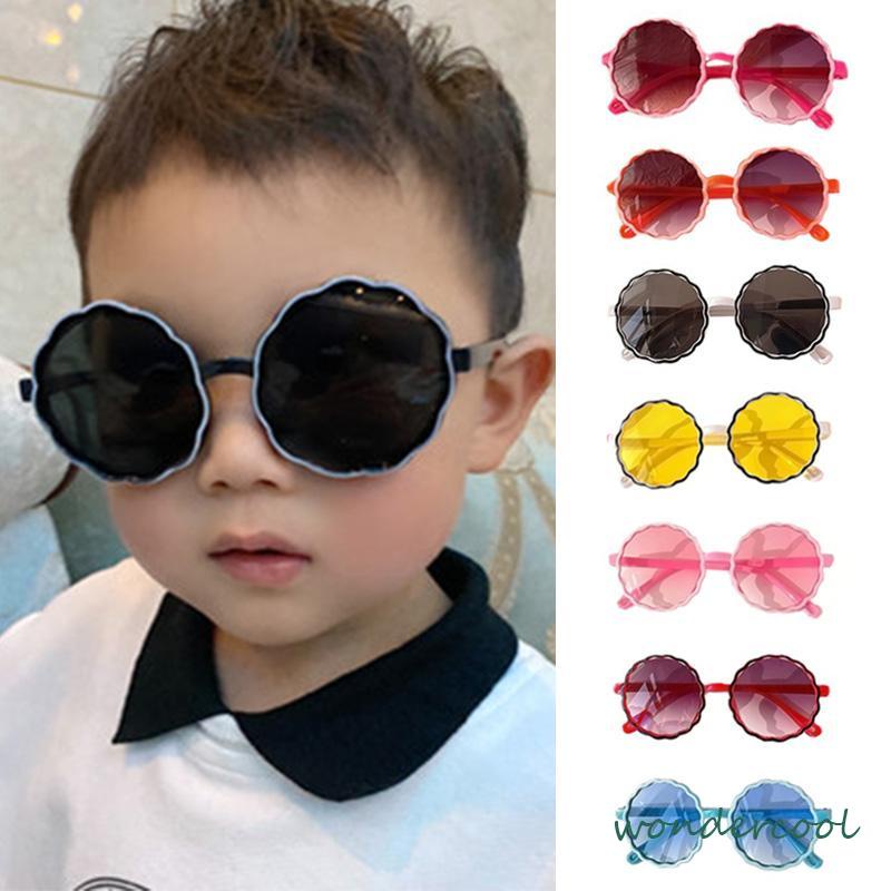 Kacamata Anak New Trend Fashion Anak Terbaru Bulat Kaca mata Hitam Motif UV protection High Quality Import Kacamata Fashion-Won