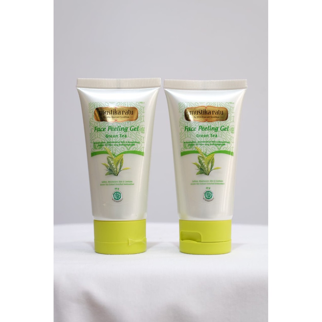 Jual Mustika Ratu Face Peeling Gel Green Tea 60 g Shopee Indonesia