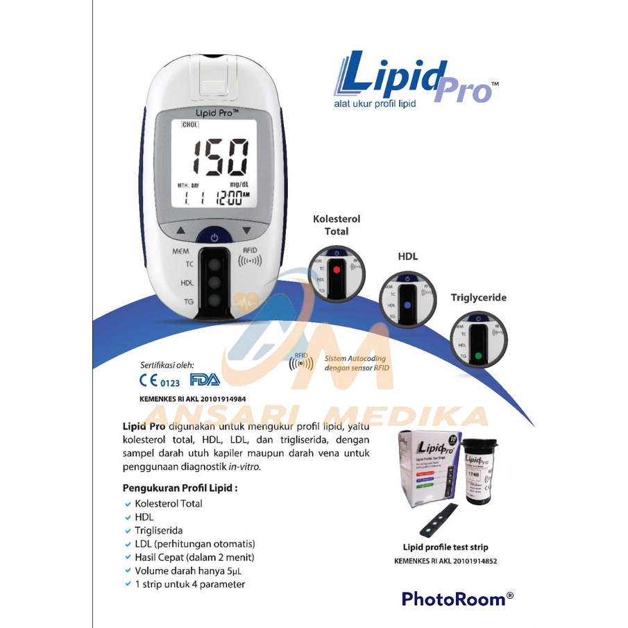 LIPIDPRO STRIP/TEST STRIP LIPID PRO STRIP KOLESTROL CHOLESTROL LIPID PRO