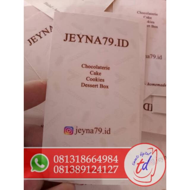 

Stiker Label makanan / stiker toples 9x5 Cromo