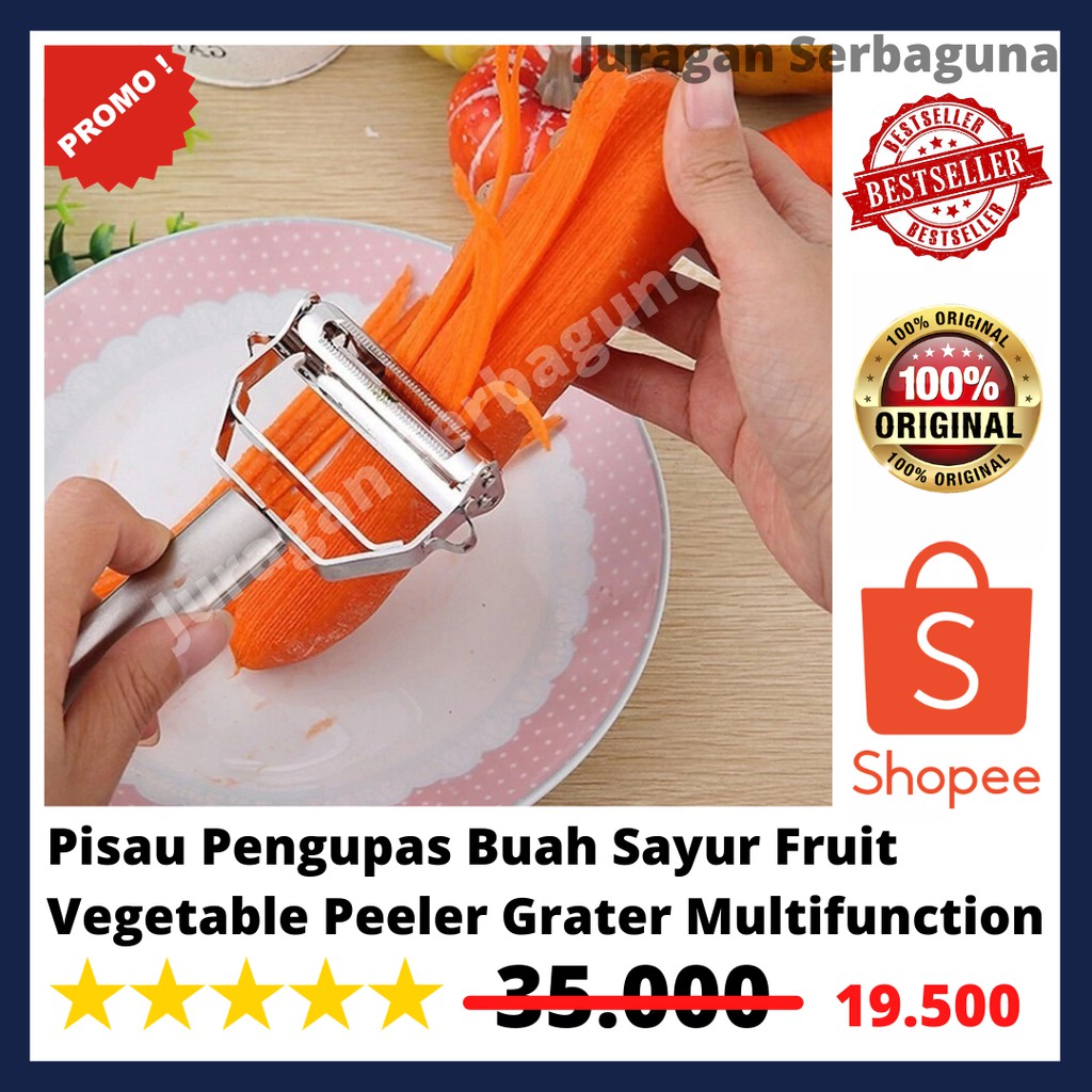 Pisau Pengupas Buah Sayur Fruit Vegetable Peeler Grater Multifunction