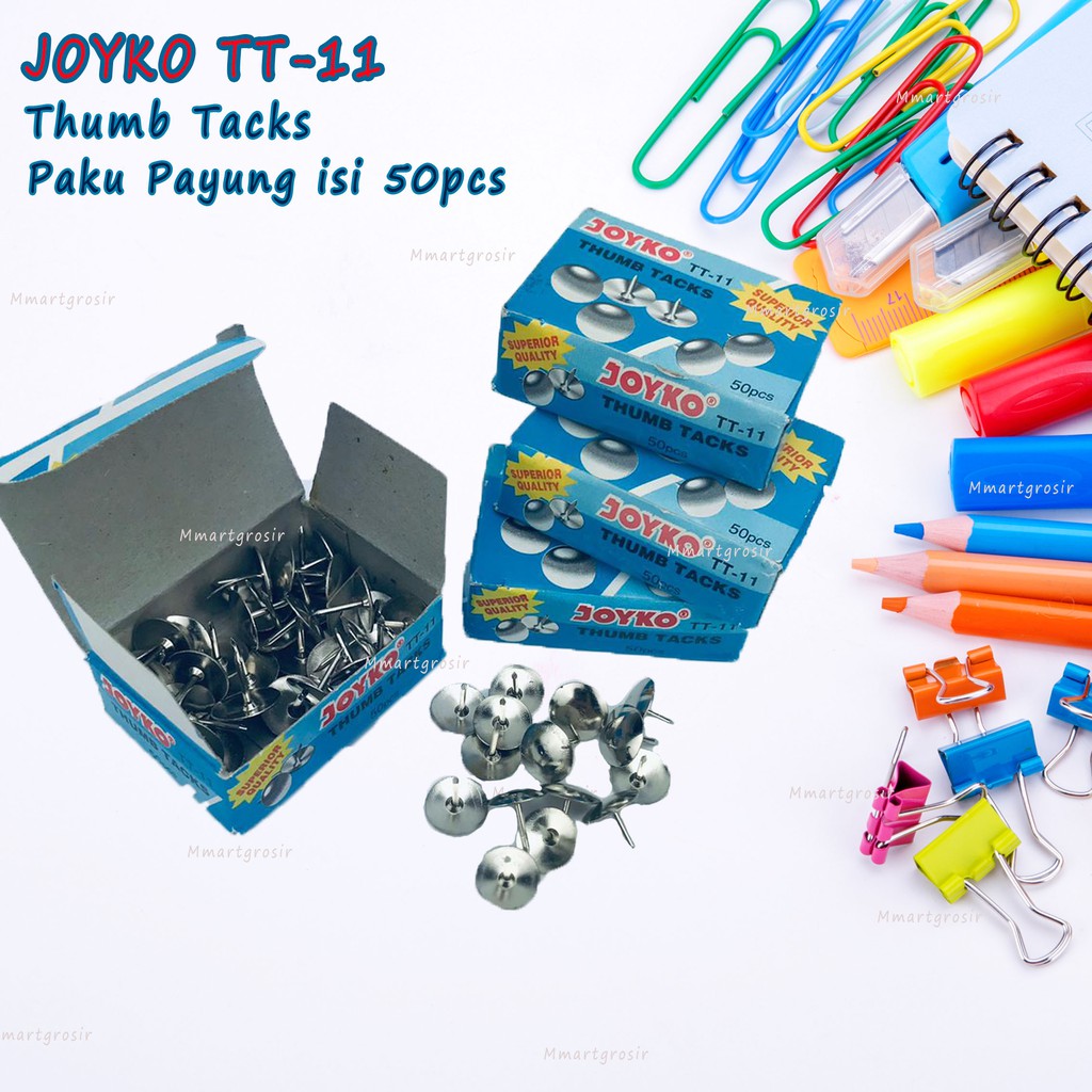 Joyko TT-11 / Thumb Tacks / Paku Payung / isi 50pcs