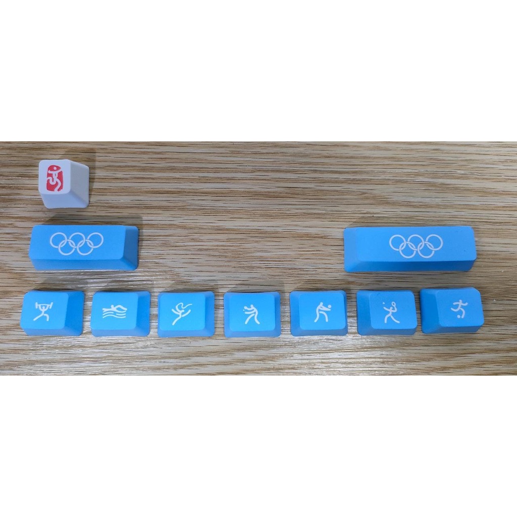 OLYMPIC KEYCAPS SET PBT OEM PROFILE ( 10 pcs )